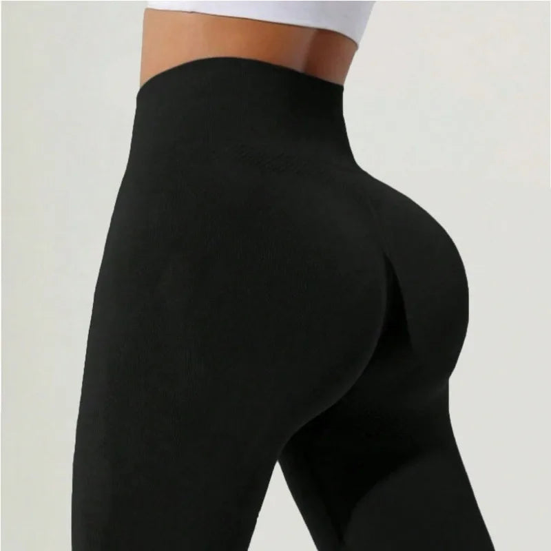Women's Fashion Simplicity Sexy Trend Black High Waist New Style Sports Yoga Pants Temperament All-match Simplicity Summer